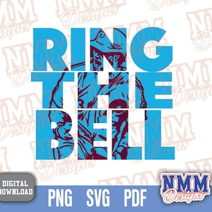 Sonnez le Bell Philly Sports svg png, pdf, fichiers svg pour cricut, fichier vinyle découpé, fer à repasser sur Baseball