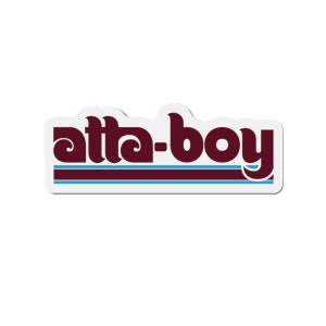 ATTA-BOY Die-Cut Magnet, Philly Baseball, Philadelphia Magnet 3 x 3