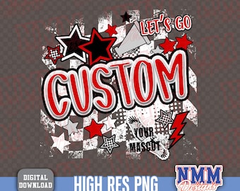 Custom Maskottchen PNG: Team Spirit Design (Digitaler Download)