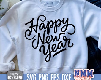 Happy New Year SVG PNG 2026 (Digital Download)