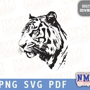 Tiger SVG File: Cricut, Silhouette Cut Files (Digital Download)