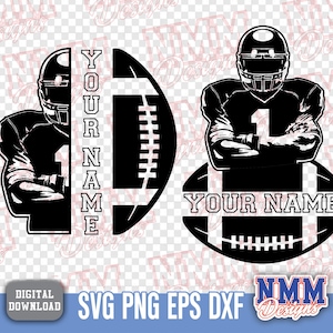 Custom Football Mom SVG: Personalized Name, Game Day Shirt Design (Digital Download)