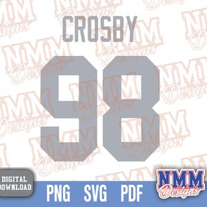 Crosby Jersey svg png, pdf , svg Dateien für Cricut, Vinylschnittdatei, für Shirts und Tassen, Aufbügeln für den Schulsport