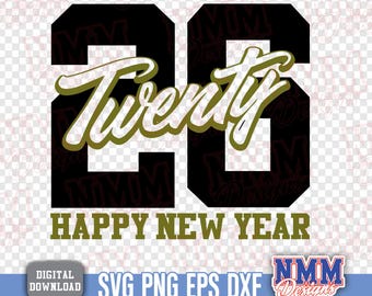Happy New Year SVG PNG 2026 (Digital Download)