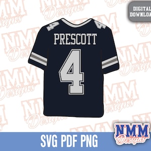 Prescott Jersey svg png, pdf , svg-Dateien für Cricut, Vinylschnittdatei, für Hemden und Tassen, Aufbügeln für den Schulsport