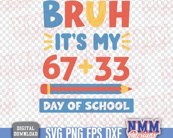 100 Days Of School PNG, 100th Day of School Png, Funny 6 7 School SVG, I Survived 100 Days of School Png, School Boy Png