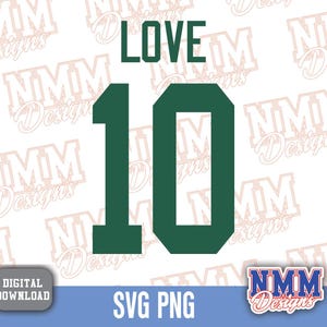 Love Jersey svg png, pdf, arquivos svg para cricut, arquivo de corte de vinil, para camisas e canecas, ferro em esportes escolares