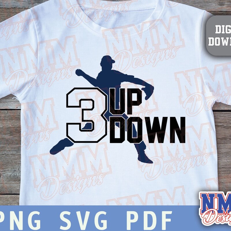 Baseball 3 up 3 Down -UNISEX GRAPHIC TEE