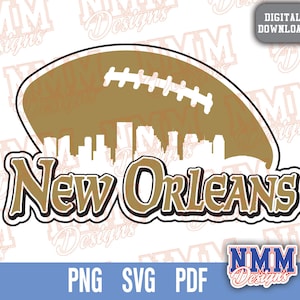 New Orleans Football svg png, pdf, svg files for cricut, vinyl cut file, iron on