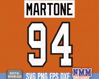 Martone Jersey #94 SVG PNG PDF: Cricut Cut File (Digital Download)