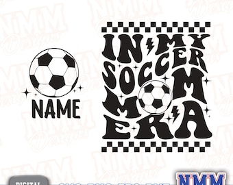 Fußball Mom Era SVG Bundle: Benutzerdefiniertes Shirt Design (Digitaler Download)
