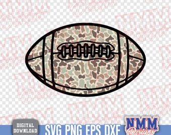Camo Football PNG, stampa vecchia scuola, design per maglietta (download digitale)
