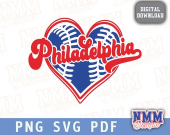 Philadelphia Baseball SVG | Baseball Shirt Design | Digital Download Cut File & Clip Art for Sublimation