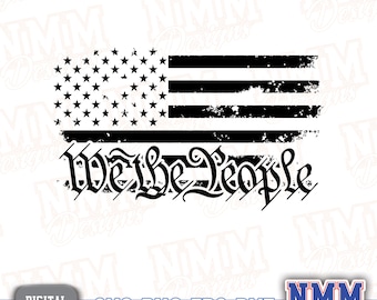 We The People Constitution SVG: Patriotic USA Clip Art (Digital Download)