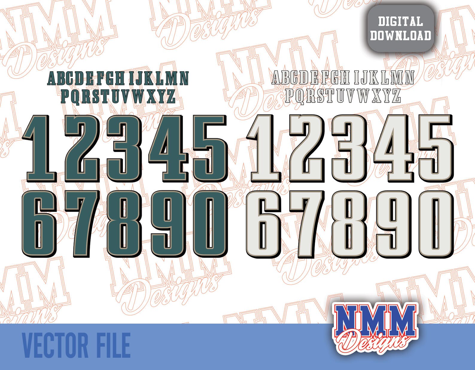 Philly Sports Font SVG: Football Jersey Letters \u0026 Numbers (digital Cut  File) - Etsy Israel, image size:1588x1236