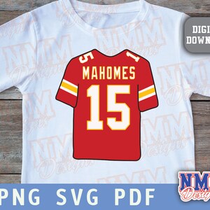 Mahomes Jersey Svg Png, Pdf, Svg Files for Cricut, Vinyl Cut File, for ...