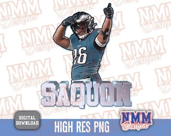 Saquon Barkley PNG - Philly Football Sublimationsdesign (Digitaler Download)