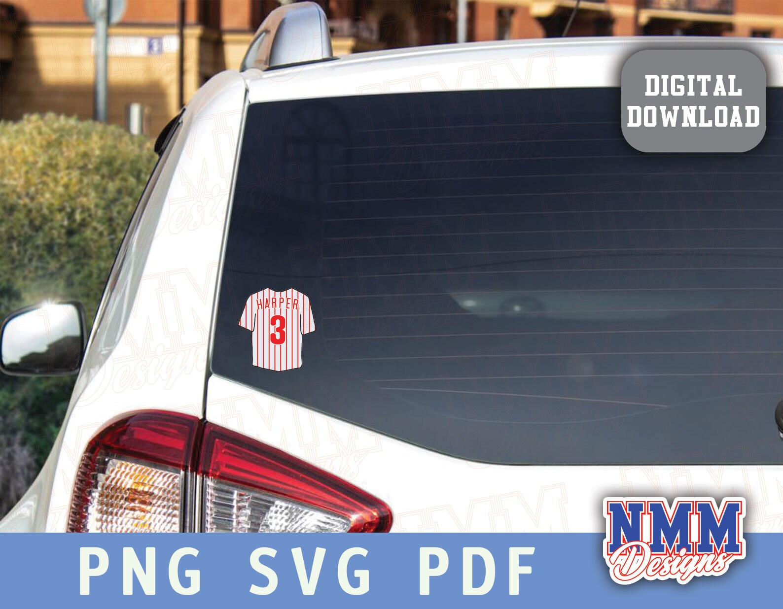 Harper Baseball Jersey SVG: Cricut & Vinyl Cut File (digital Download ...