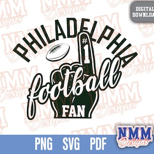フィラデルフィア・フットボールファン SVG: フィラデルフィア・ジョーン、クリカットカットファイル（デジタルダウンロード）