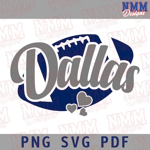 Dallas Football SVG: Sports Cut File for Cricut (Digital Download)