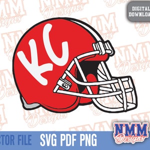 KC Football svg png, pdf, svg files for cricut, vinyl cut file, iron on Kansas City