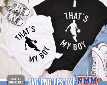 Basketball Mom SVG, projekt „To mój chłopiec” (pobranie cyfrowe)