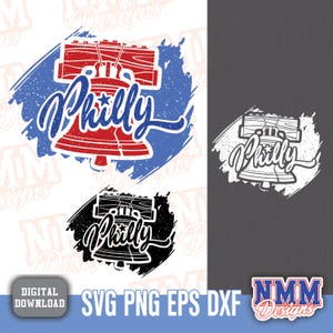 Fichiers svg Philly Sports Liberty Bell pour cricut, fichier découpé en vinyle, fer à repasser sur Baseball Football Soccer City Philadelphie