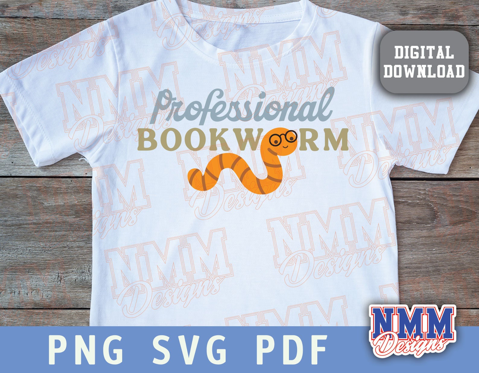 Bookworm SVG: Reading Clipart for Cricut, Canva (digital Download) - Etsy