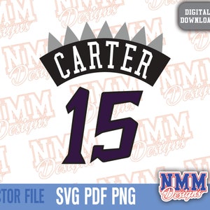Carter Jersey svg png, pdf, file svg per cricut, file di taglio in vinile, per magliette e tazze, stirare su School Sports