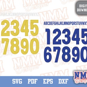 Los Angeles Sports SVG Football équipe chemise maillot lettres fichier sport école Studio3 vinyle coupe numérique pour Cricut Silhouette