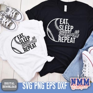 Ät sov softboll klippfil nedladdning svg dxf png eps upprepa sport tröja cheer logotyp
