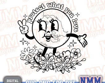 Earth Day SVG: Eco-Friendly Gardening Design (Digital Download)