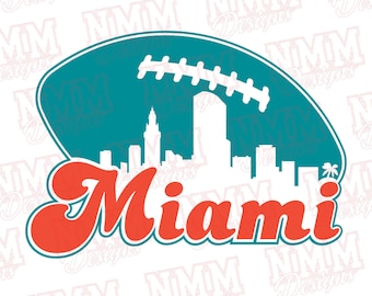 Miami Football svg png, pdf, svg files for cricut, vinyl cut file, iron on