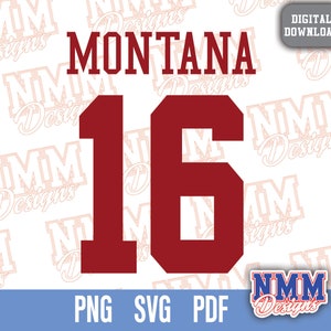 Montana Jersey svg png, pdf , svg Dateien für Cricut, Vinylschnittdatei, für Shirts und Tassen, Aufbügeln für den Schulsport