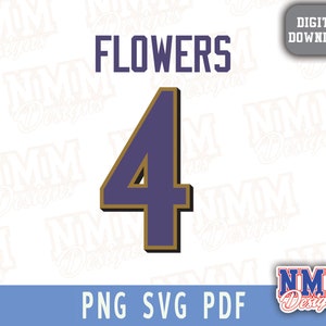 Blumen Jersey svg png, pdf , svg Dateien für Cricut, Vinylschnittdatei, für Shirts und Tassen, Aufbügeln für den Schulsport