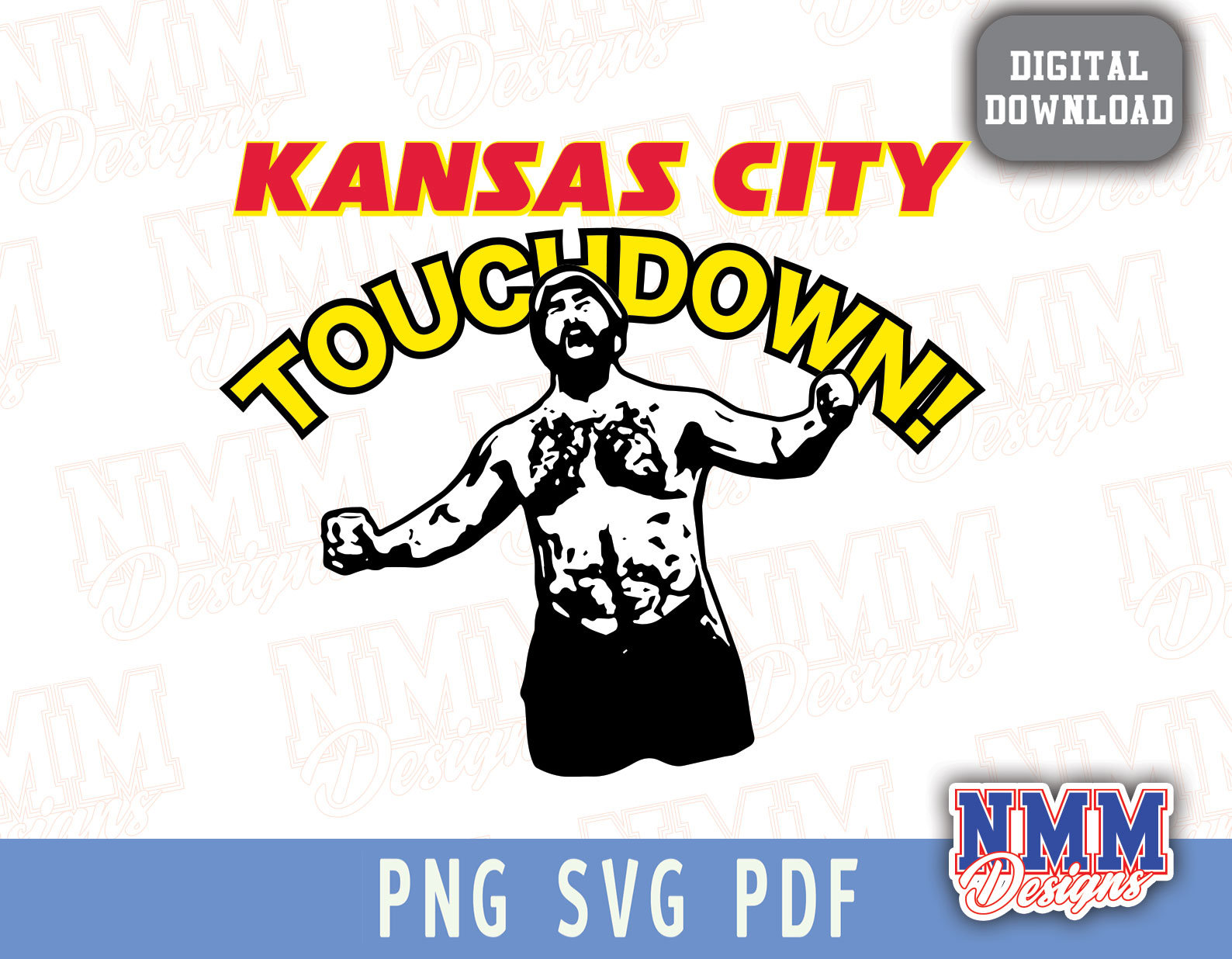 Kc Touchdown Rectangle Sign Kelce KC Touchdown SVG: Fan Art (digital Download) - Etsy