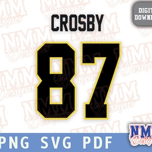 Camiseta Crosby en archivos SVG, PNG, PDF y SVG para Cricut, archivo de corte de vinilo para camisetas y tazas, termoadhesivo para deportes escolares n.° 87