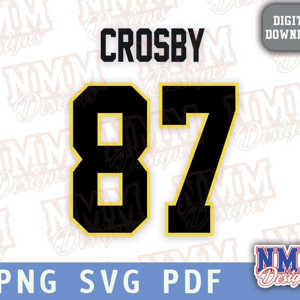 Crosby Jersey svg png, pdf, svg files for cricut, vinyl cut file, for shirts and mugs, iron on School Sports #87