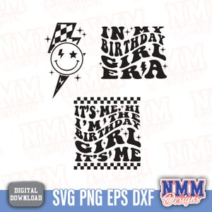 Birthday Girl SVG Bundle: Groovy Shirt Designs (Digital Download)