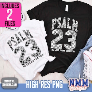 Psalm 23 Football Jersey PNG: Christian Bible Verse (Digital Download)