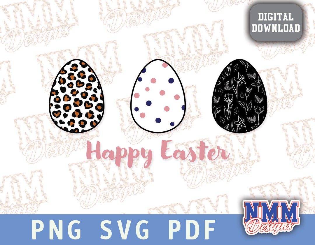 Easter Eggs Design PNG, SVG Svg PDF Png, Design for T-shirt Cricut Cut ...