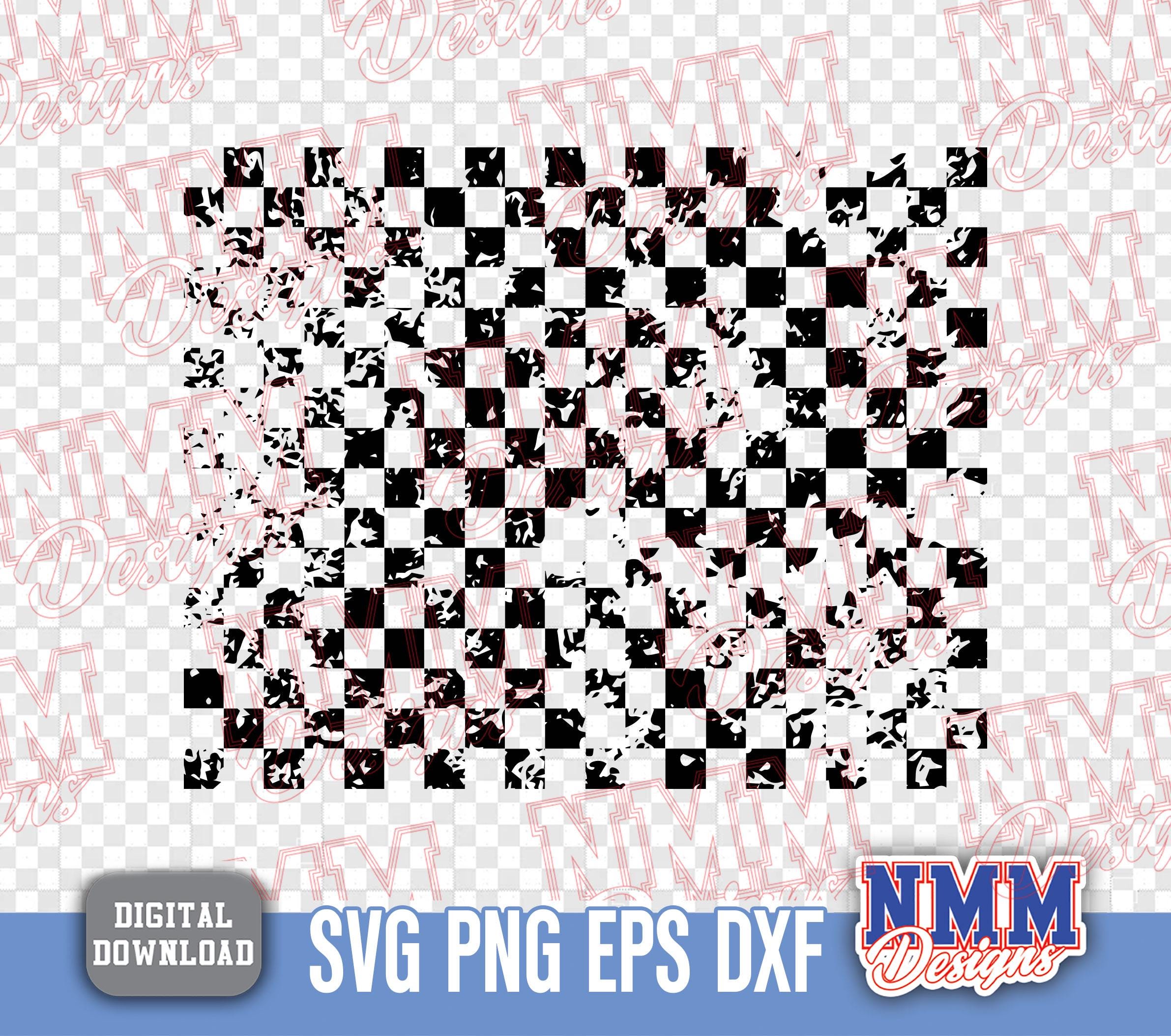 Checkered Pattern SVG | Seamless Checkerboard Cut File (digital ...