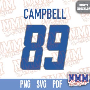 Camisa CAMPBELL svg png, pdf, arquivos svg para cricut, arquivo de corte de vinil, para camisas e canecas, passar a ferro Esportes escolares