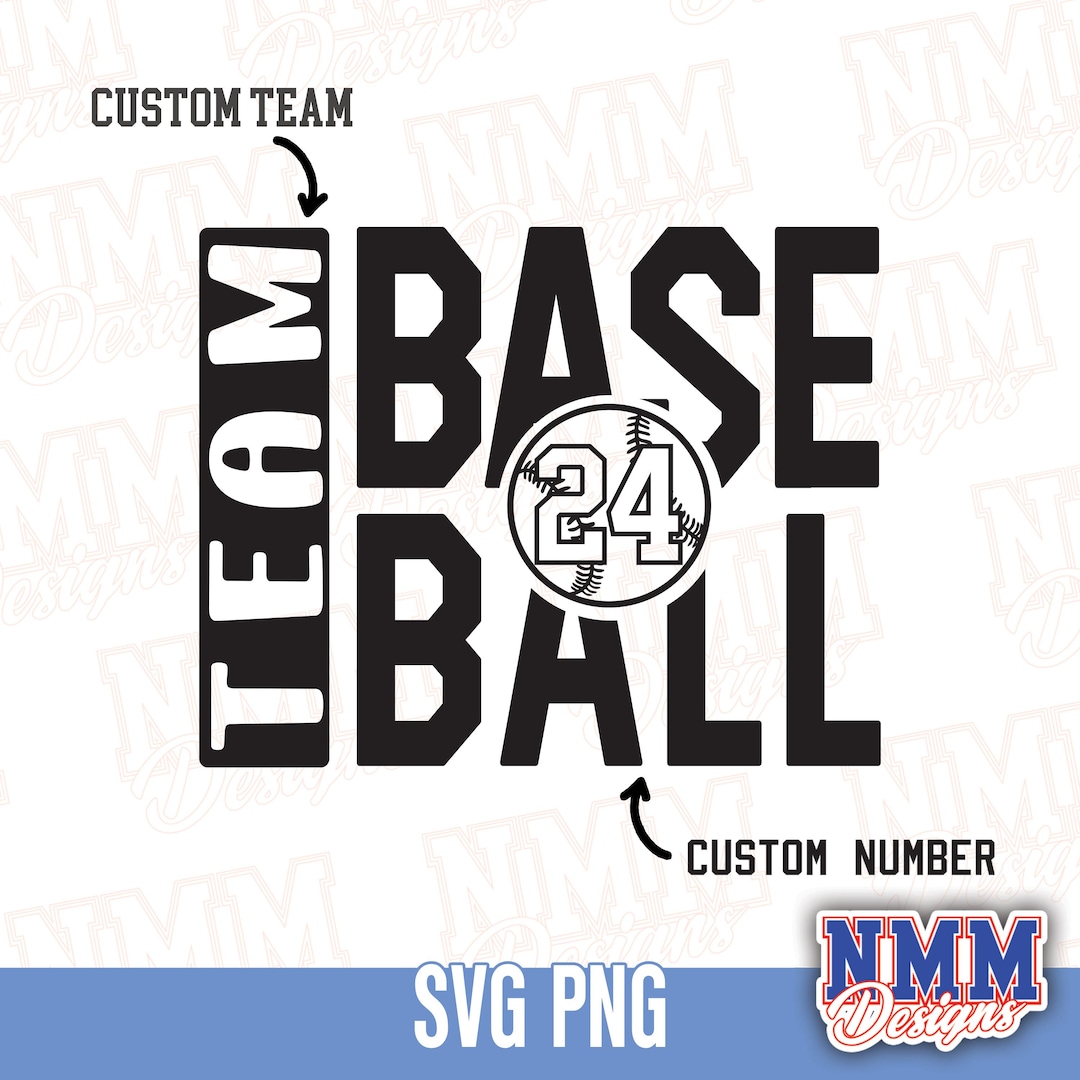Baseball Custom Name SVG,PNG, - Team Spirit Design, Cricut Cut File ...