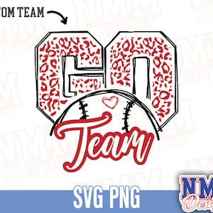 Baseball Custom Name SVG,PNG, - Team Spirit Design, Cricut Cut File, School Team Name & Mascot Graphics