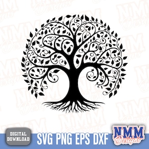 Family Tree SVG PNG Clipart Bundle for Cricut & Silhouette, Ancestry Tree Design, Digital Download for DIY Crafting