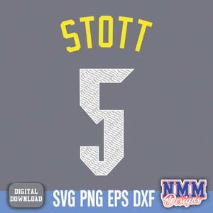 Camisa Stott svg png, pdf, arquivos svg para cricut, arquivo de corte de vinil, para camisas e canecas, ferro em esportes escolares