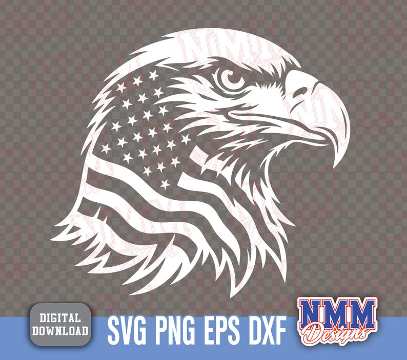 Patriotic Eagle SVG Cut File: Layered Vector Art (digital Download) USA ...