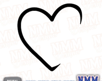 Open Heart Frame SVG: Valentine's Day Cut File (Digital Download)