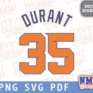 Durant Jersey svg png, pdf, svg-bestanden voor de cricut, vinyl gesneden bestand, voor shirts en mokken, opstrijkbare schoolsport #35
